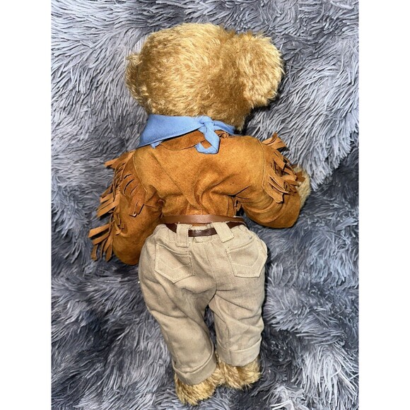 JOHN WAYNE "THE DUKE" 16 TEDDY BEAR BY FRANKLIN Mint HEIRLOOM DOLLS B0878 Cowboy - Picture 3 of 5